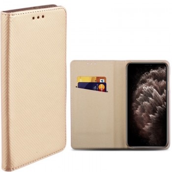 Telone smart magnet atverčiamas dėklas - auksinės spalvos (Iphone 11)